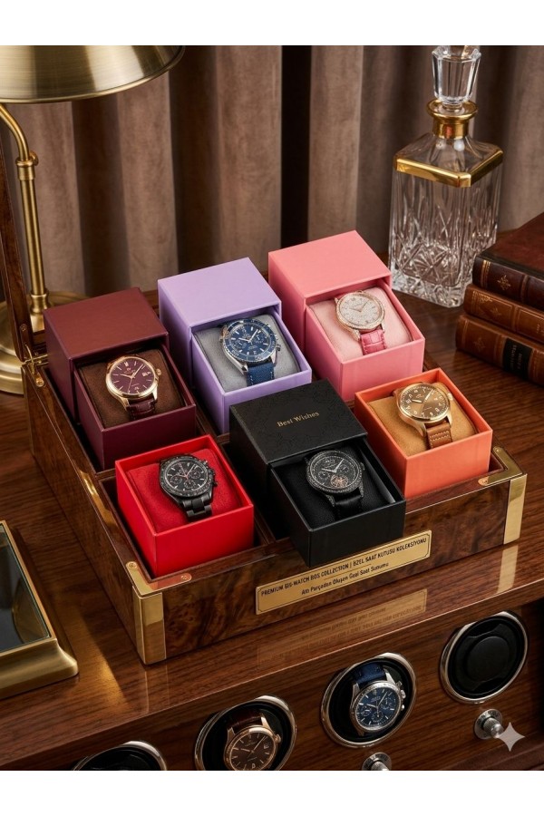 ROYAL MULTİ - COLOR 6 LI PREMIUM SAAT KUTUSU 